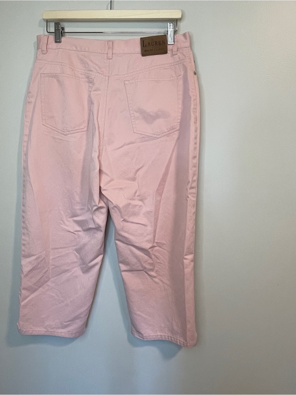 Lauren Ralph Lauren Pastel Pink Cropped Pants - Picture 2 of 8
